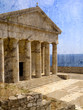 Church by Castle in Corfu Town Greece