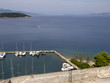 Port of Corfu Town from castle on Island of Corfu Greece