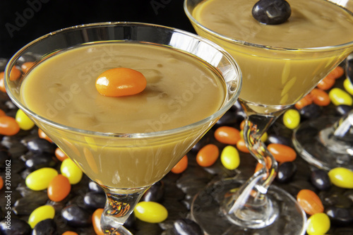 Photo: Halloween pudding with Jellyeans Halloween pudding with Jellyeans