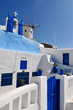 Lovely view of a windmill in Santorini