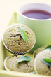 green tea muffins