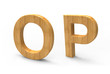 wood font isolated on white background wood font isolated on white background