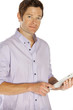 man touchpad