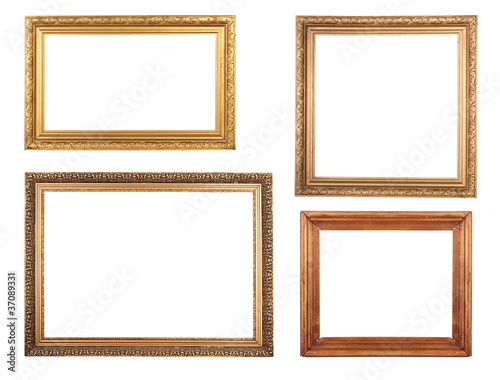 Photo: Four antique picture frames. Four antique picture frames.