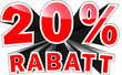 3D Text: 20 Prozent Rabatt