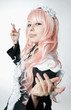 Photo: Cosplay girl in black dress Cosplay girl in black dress