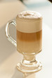 coffee with milk on the table