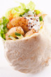 PIta mit Garnelen