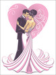 bride and fiance