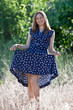 Pretty girl in a field.