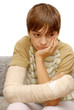 Boy with broken arm