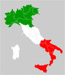 Carte de l'Italie