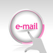bouton e-mail rose