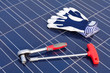 Solarzellen und Werkzeug