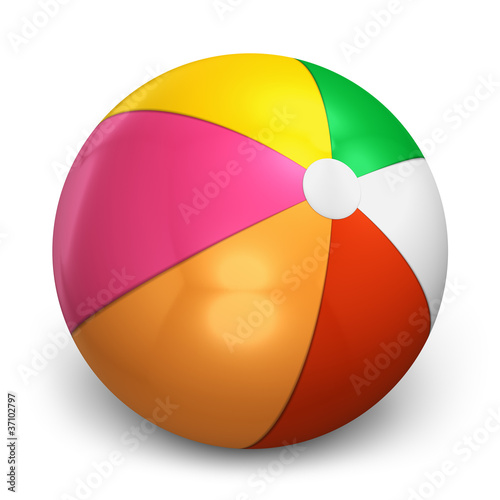 Illustration: Color beach ball Color beach ball
