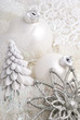New-Year balls and snowflakes