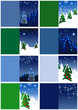 Illustration: Geschenkanhänger mit Weihnachtsmotiven, Tannenbaum Geschenkanhänger mit Weihnachtsmotiven, Tannenbaum