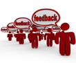 Feedback - Many People Talking and Giving Opinions