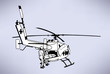 Helicopter. Vector