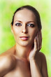 Sexy woman model with natural make-up Sexy woman model with natural make-up