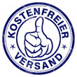 kostenfreier versand button stempel