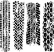 Tire tracks