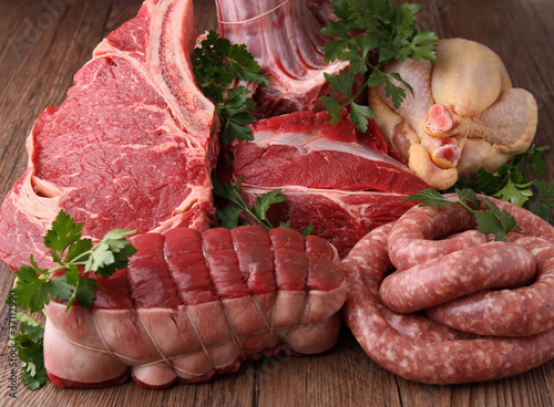 Photo: raw meats raw meats
