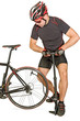 Inflating the tire of a bicycle