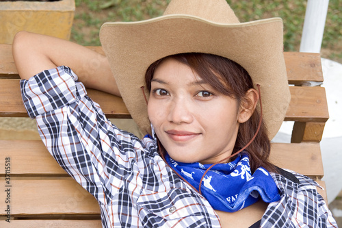 Foto: woman with cowboy hat .. woman with cowboy hat ..