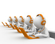 3d small people - call center