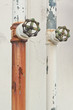 pipe with valve in wall
