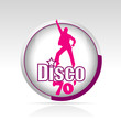 bouton disco night fever bouton disco night fever