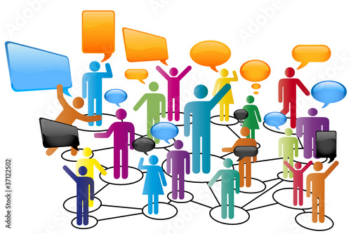 Vektor: réseau social réseau social