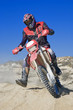 motorbike across desert