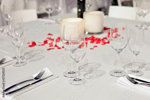 Photo: wedding table served wedding table served