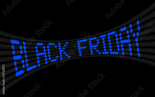 Vector: led lauftext black friday I led lauftext black friday I