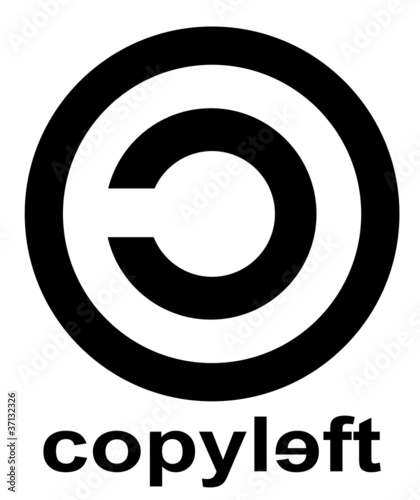 Vektor: copyleft logo copyleft logo