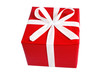 Rotes Geschenk freigestellt | sRGB
