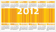 Colorful illustration of 2012 year calendar