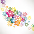 abstract background with flower