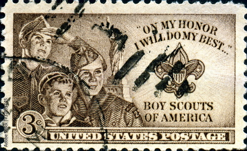 Photo: Boy Scouts of America. United States Postage. Boy Scouts of America. United States Postage.