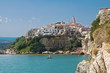 Panoramic view of Vieste. Puglia. Italy.