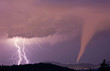 Tornado und Blitze