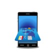 ベクター、スマートフォンとクレジットカード