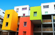 immeubles colorés