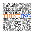 Illustration: thinking square thinking square