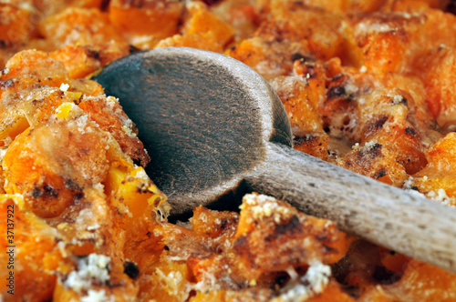 Photo: Potimarrons gratinés au parmesan Potimarrons gratinés au parmesan