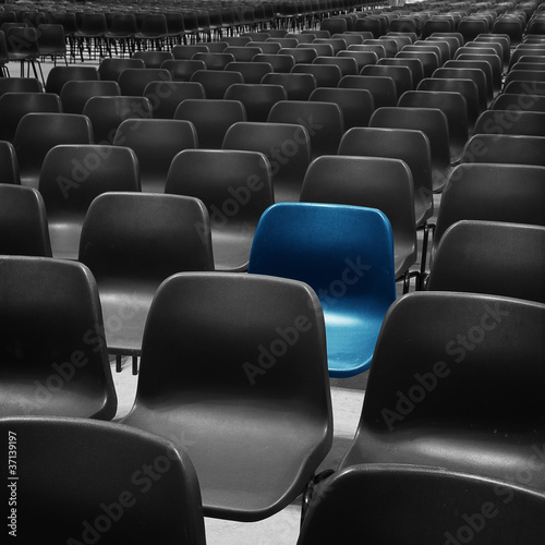 Photo: blue seat blue seat