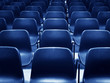 Foto: empty blue chairs empty blue chairs