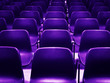 empty purple chairs
